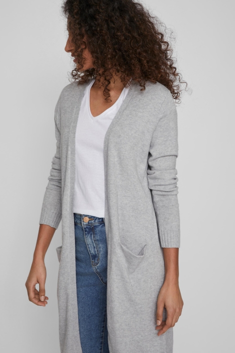 Vila viril long l/s knit cardigan - noo